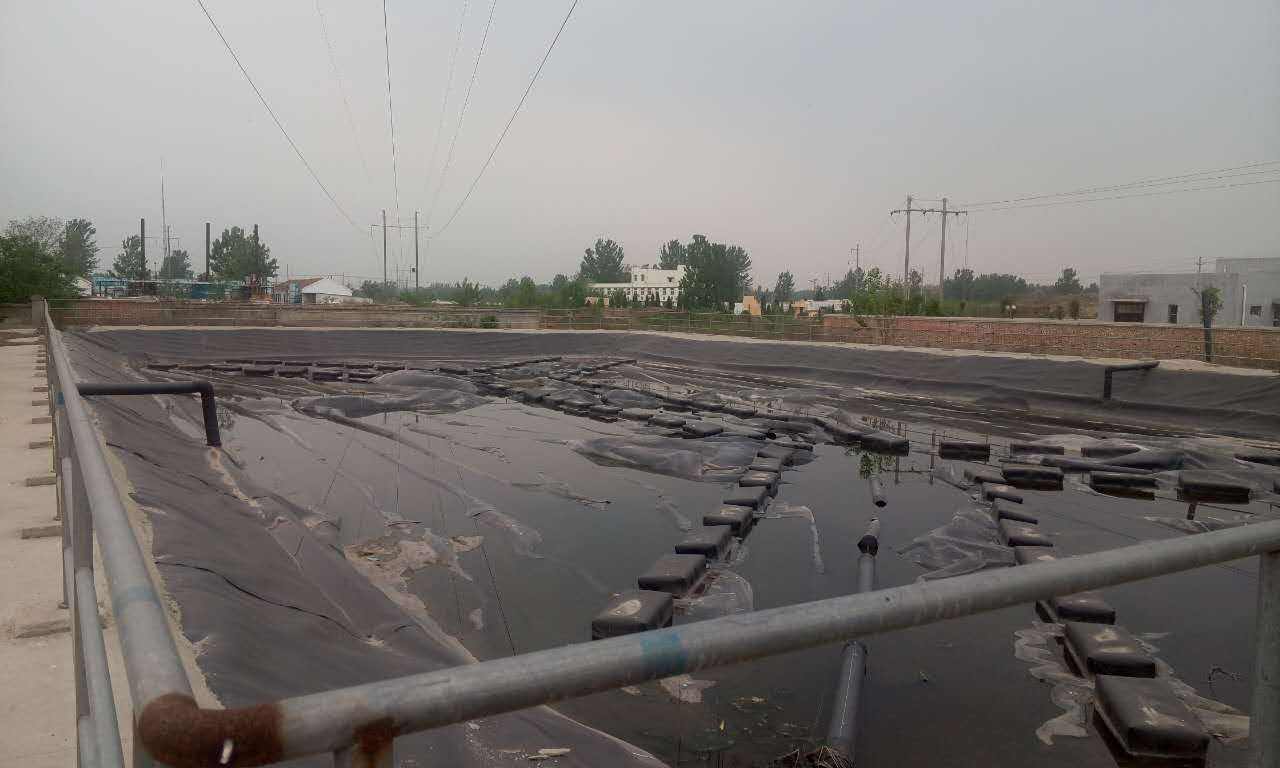 “黑膜沼液池”是由壩體、管道和HDPE膜組成的一種壩型結構。其特點是:池內儲水量大，污水停留時間長，既可節約肥料成本，又有利于保護土地資源。